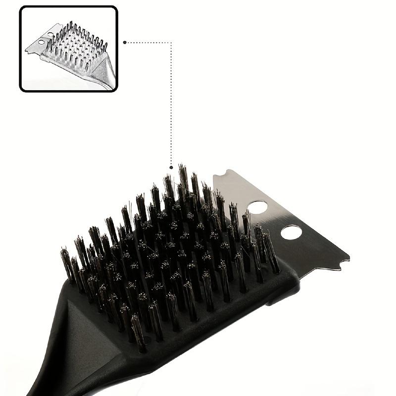 Rusty Steel Wire Baking Brush with Scraper (1pc) – Barbecue Oven & Grill Rack Cleaner, Stain Cleaning Scraper Brush