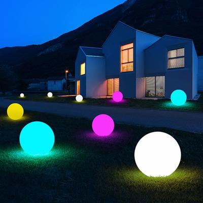 LED Night Light Glowing Beach Ball Light Remote Control 16Colors Waterproof Inflatable Floating Pool Light Yard Lawn Party Lamp