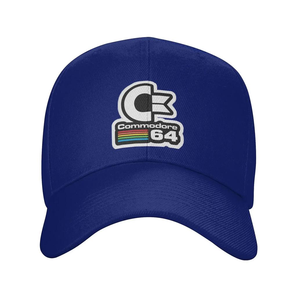 64 Commodore Gorra Retro con Logo Gorra de Béisbol para Hombres Mujeres Ajustable Sombrero Casual