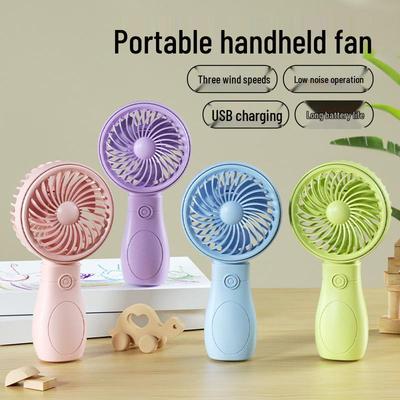Rechargeable Mini Handheld & Desktop Fan, Portable with Three Speeds