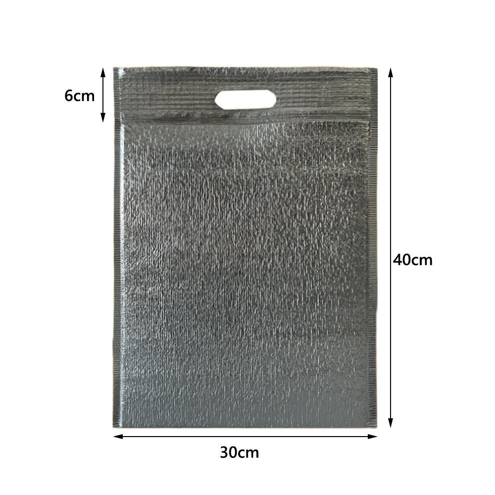 Aluminum Foil Aluminum Foil Insulation Bag With Handle Food Delivery Pouch Food Delivery 30*40cm