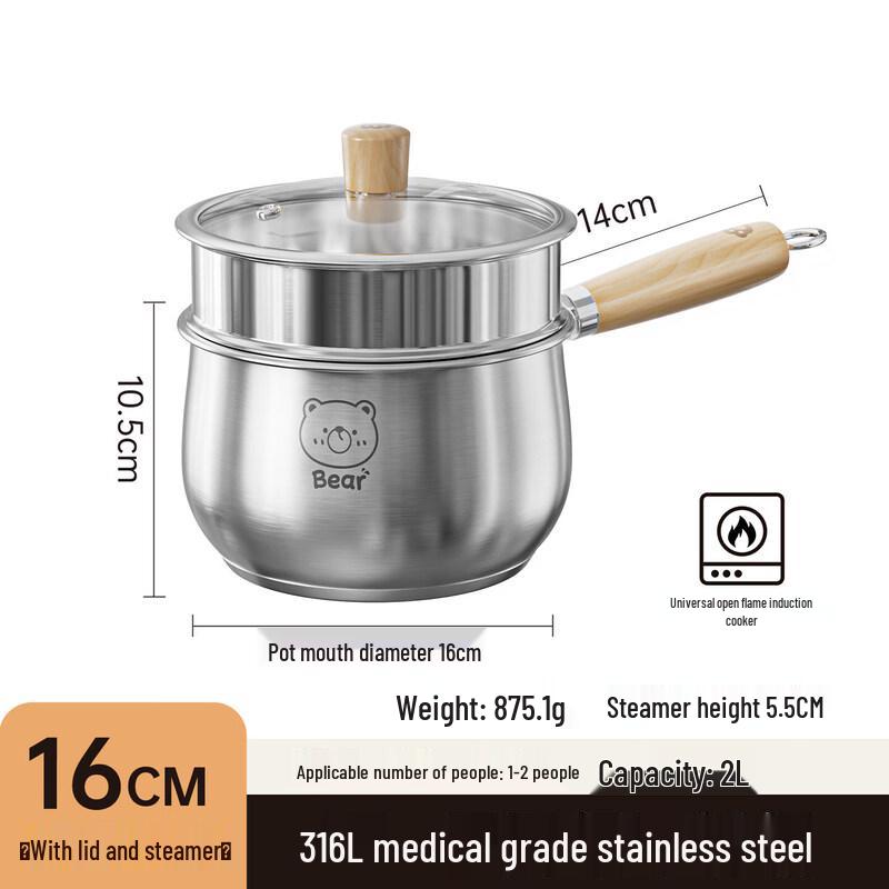 316L Stainless Steel Milk Pot & Saucepan