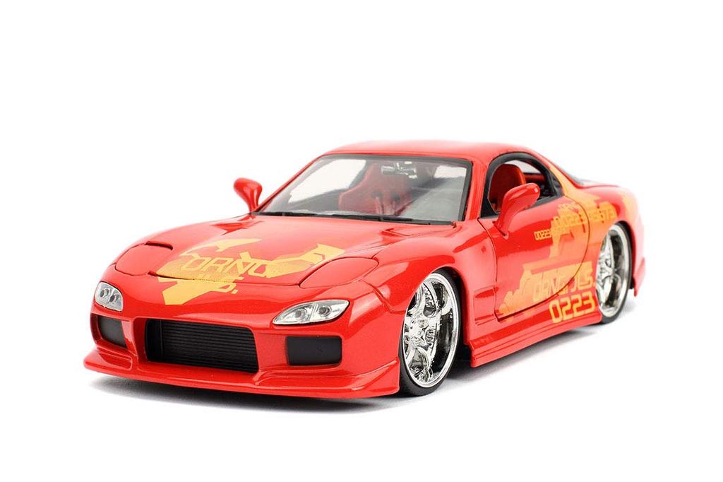 JADA TOYS Scale Fast Furious Mazda Orange Julius Complete Diecast Model Car JADA30747 1/24 & RX-7
