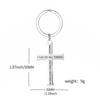 I Can Do All Things Cross Stainless Steel Keychain Inspirational Religious Design Fashion Bag Pendant Practical Gift