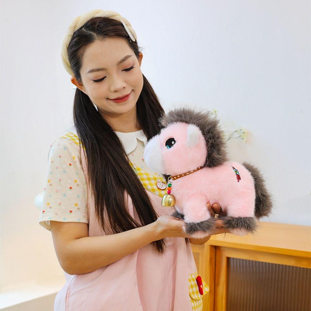 Long Mane Horse Plush Toys Stuffed Tail Horse Stuffed Toy Foal Plush Doll  Children