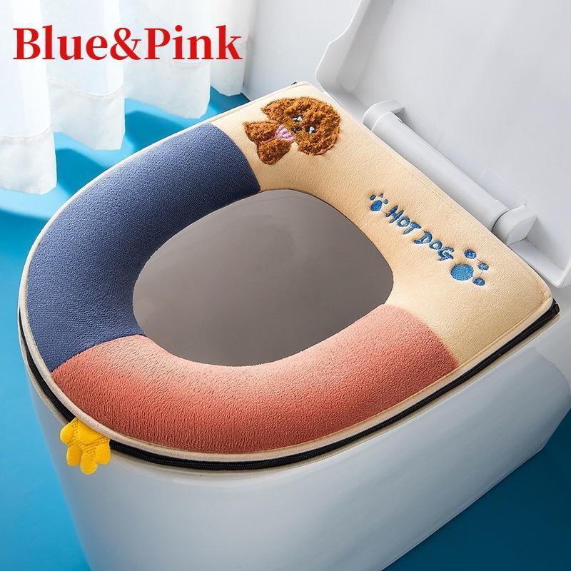 Cartoon Toilet Seat with Thickened Color Scheme for Household Toilets Waterproof Toilet Seat Ring for All Seasons Bathroom