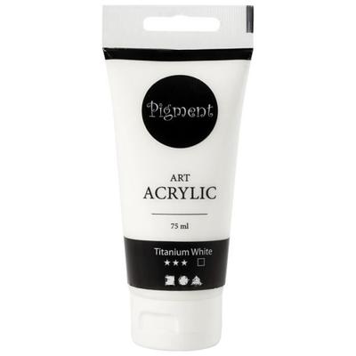 Tinta Acrílica Fosca - Pigmento Art Acrílico - - 75 ml Branco