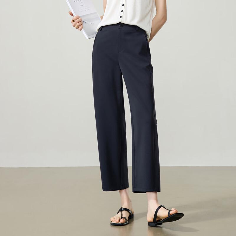 ESE-Y Women s Silk Blend High-Waist Cropped Harem Pants 31