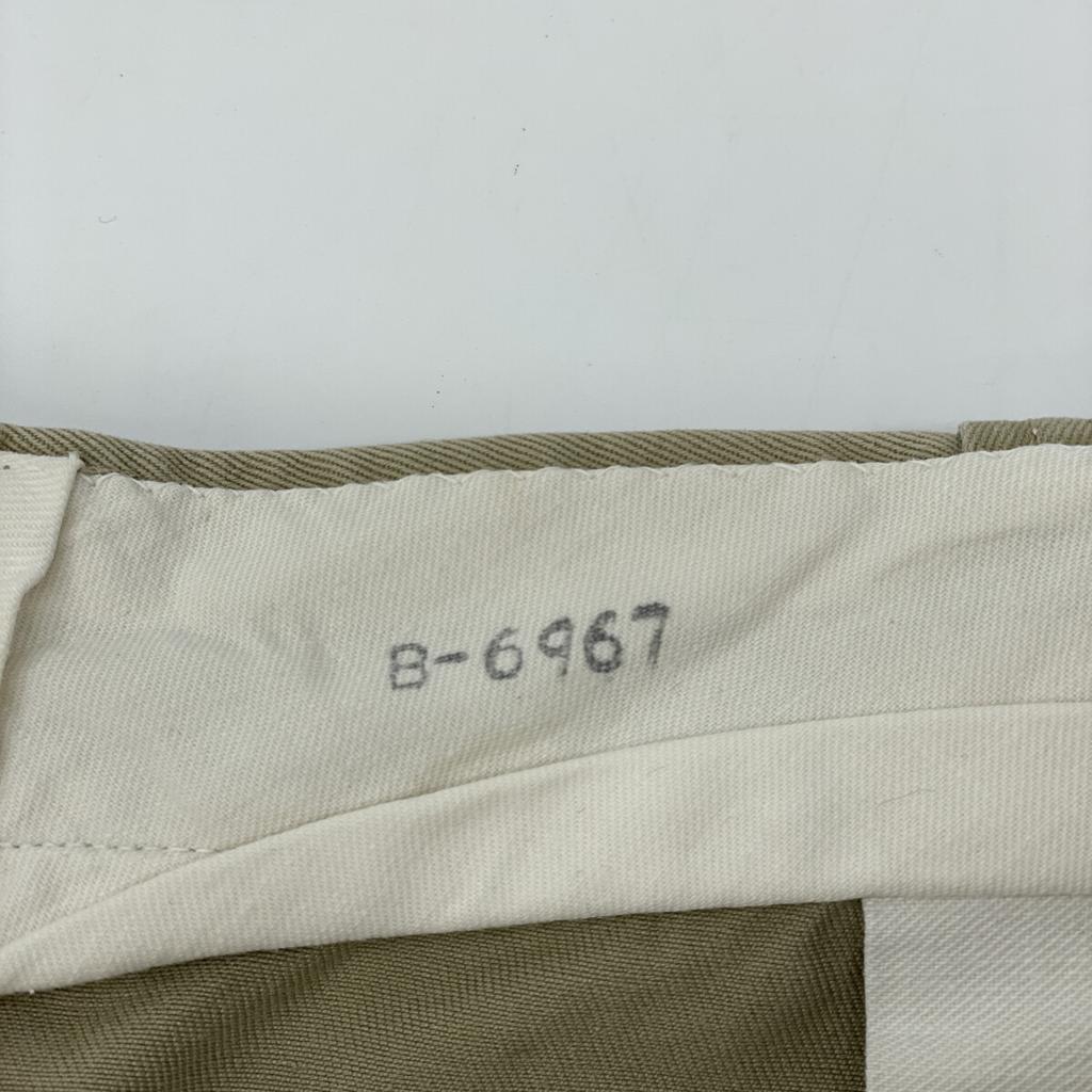 U.S.ARMY 60's Beige M-45 Chino Pants with RAPID Double Claw Zipper and 4 Pockets Bottoms Not Written beigeUsed
