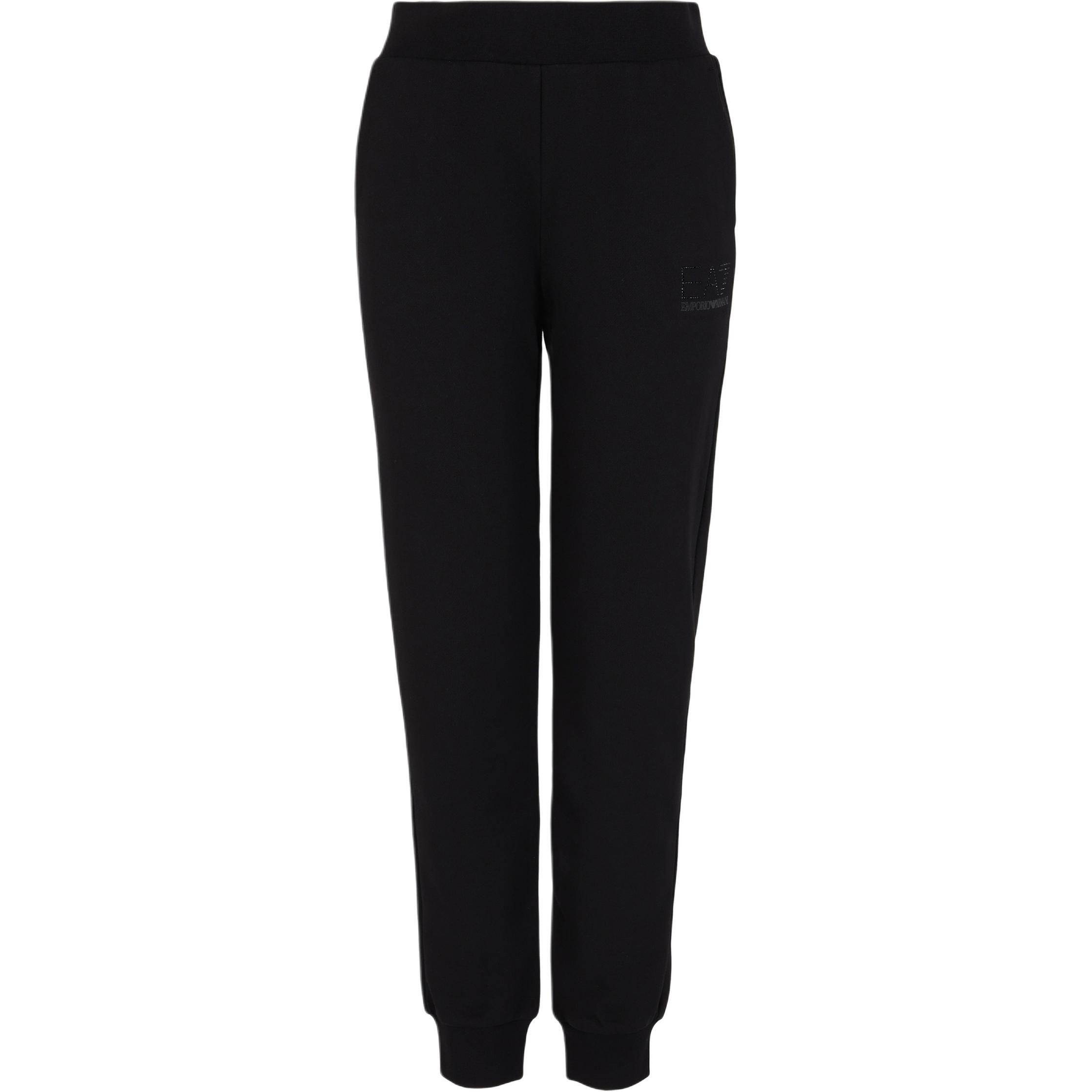 Emporio Armani Ea7 Fw24 Tapered Cuff Long Knit Sports Pants Women pants Black 6DTP67-TJDOZ-1200 S