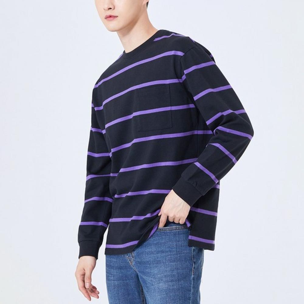 

Spao Spao OverfiT STreeT STripe Long Sleeve T shirT Splsa23c99 T Blue/105
