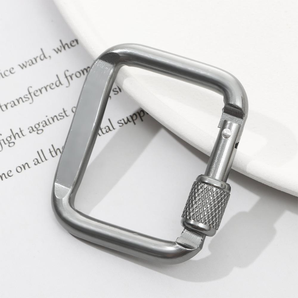 Outdoor Sports Equipment Safety Climbing Button Alloy Carabiner Buckle Keychain Camping Hiking Hook