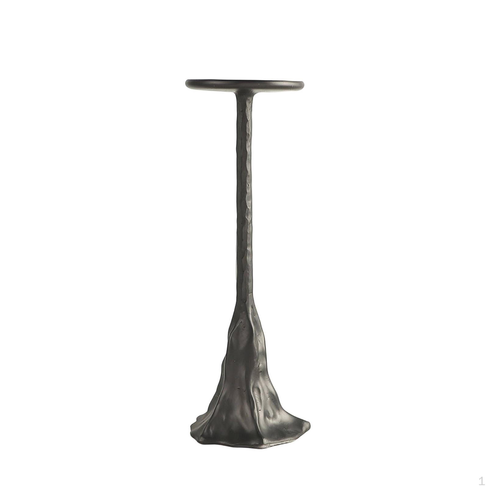 Tabletop Candle Holder Organic Candlestick with Sculptural Base Minimalist Resin for