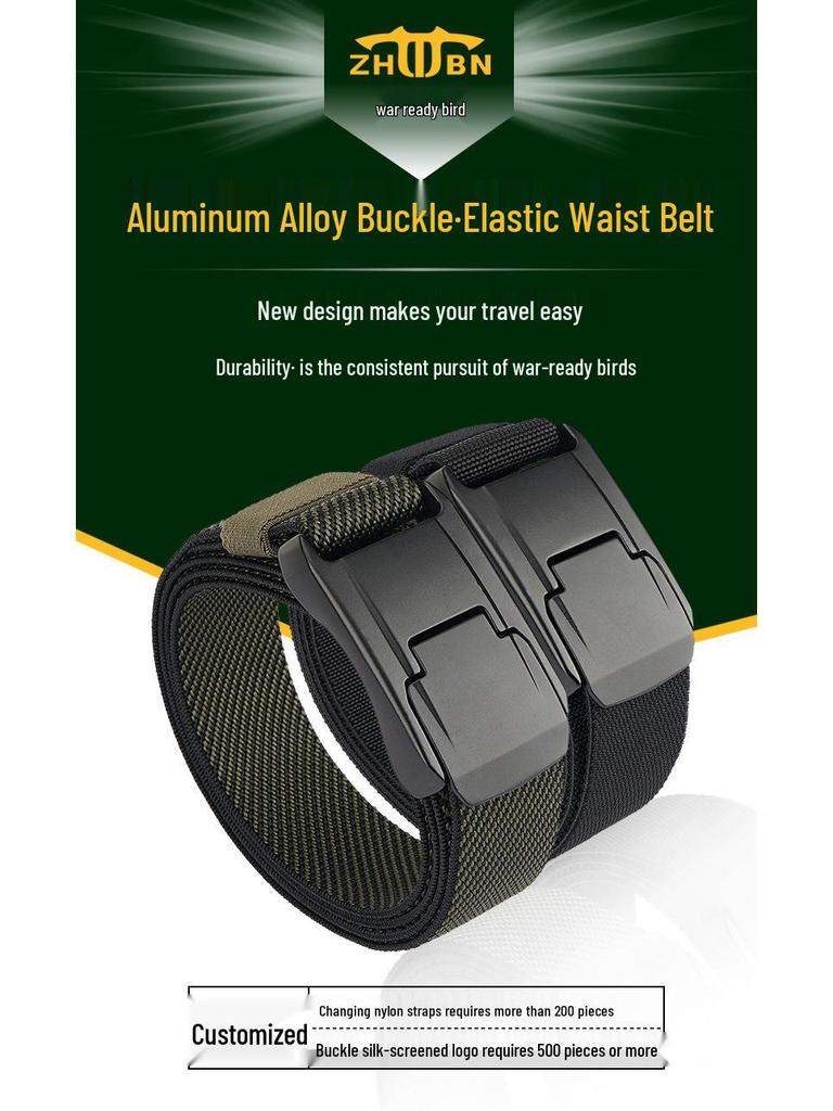 2021 Herren Taktischer Gewebter Elastischer Gürtel - Lässiger Outdoor Militärischer Ledergürtel