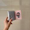 Korean INS Ballet Ribbon Bow Silver PU Card Bag Chic Girls Kpop 3-inch Photocard Holder Women's Coin Purse ID Credit Card Holder