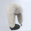 New Cute Fur Autumn and Winter Aviator Hat, Lamb Wool Imitation Fur Plush Warm Winter Ear Protection Hat