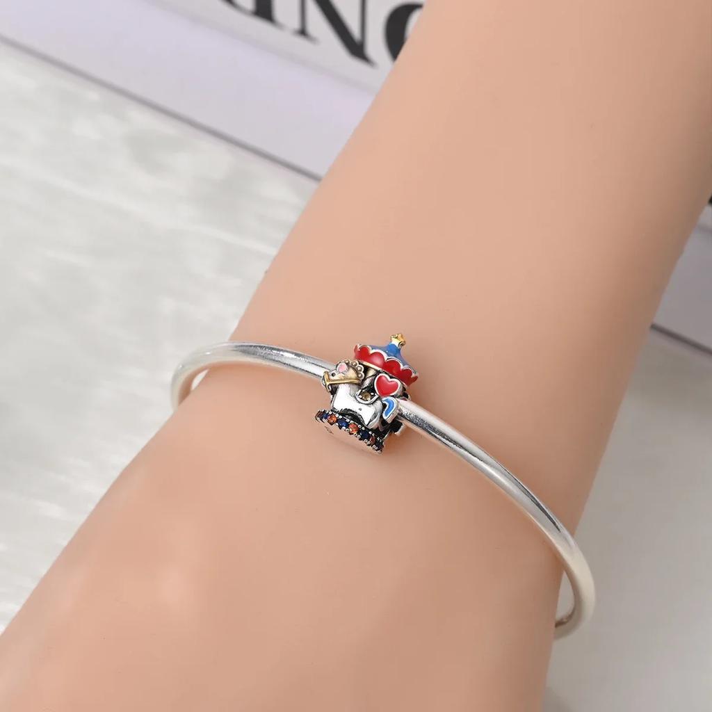 Amusement Park White Horses Bead Fit Bracelet 925 Silver Charms Jewelry Diy Child Gift Bracelet Children's Day