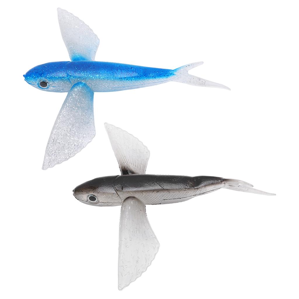 Fishing Lure Flying Fish Shape Artificial Lure Soft Silicone Lure for Seawater Boat Fishing