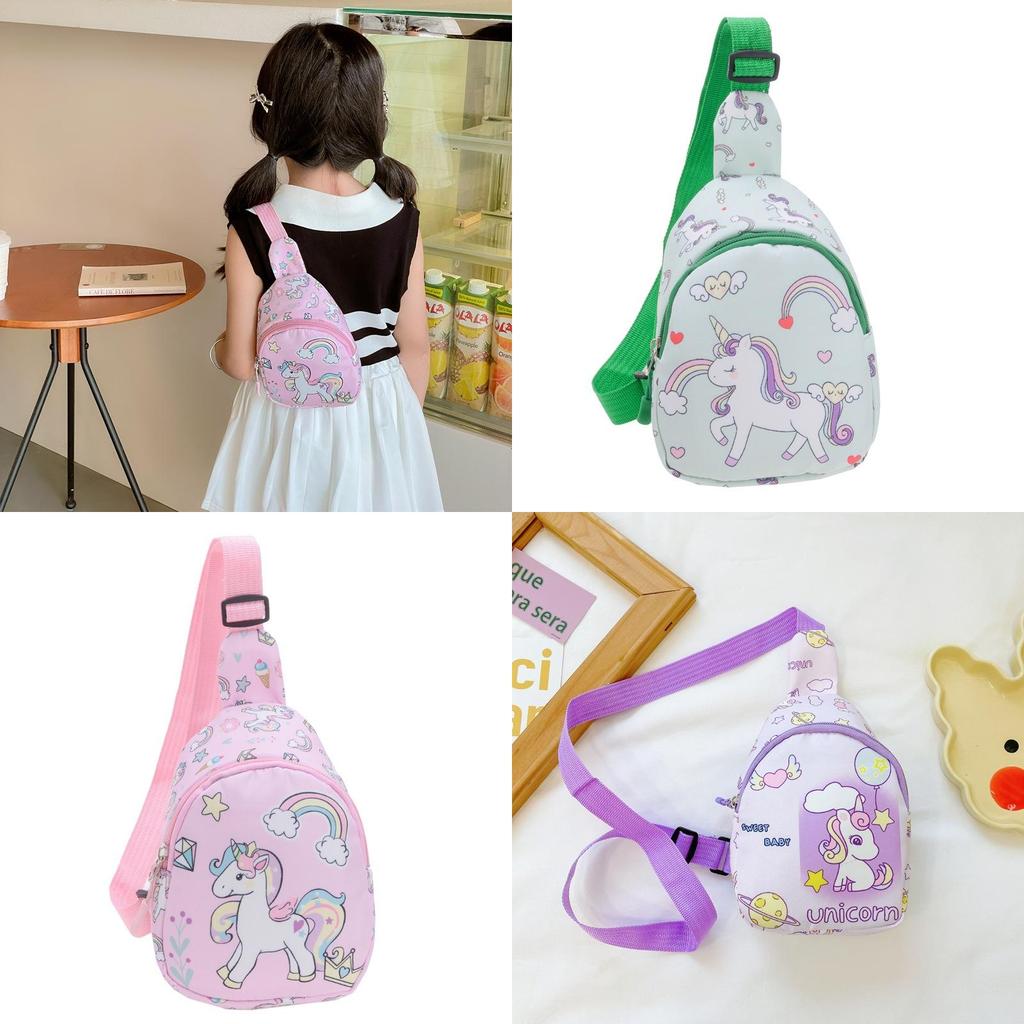 Cartoon Kids Chest Bag With Polyester Material And Breathable Design For Preschool Children