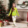 Parent-child Christmas Print Home Suit Long-sleeved Top And Pants