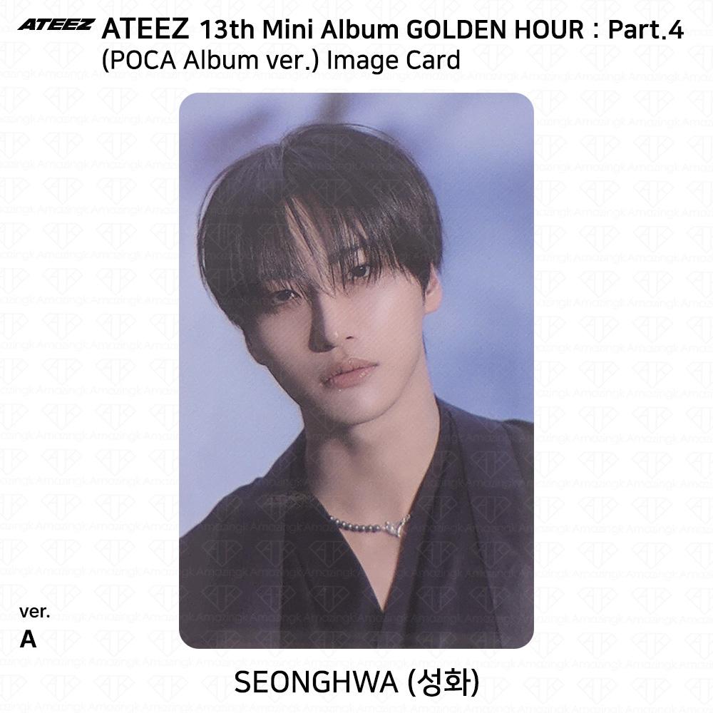 ATEEZ 13. Mini-Album Golden Hour Teil 4 POCA Album Version. Fotokarte
