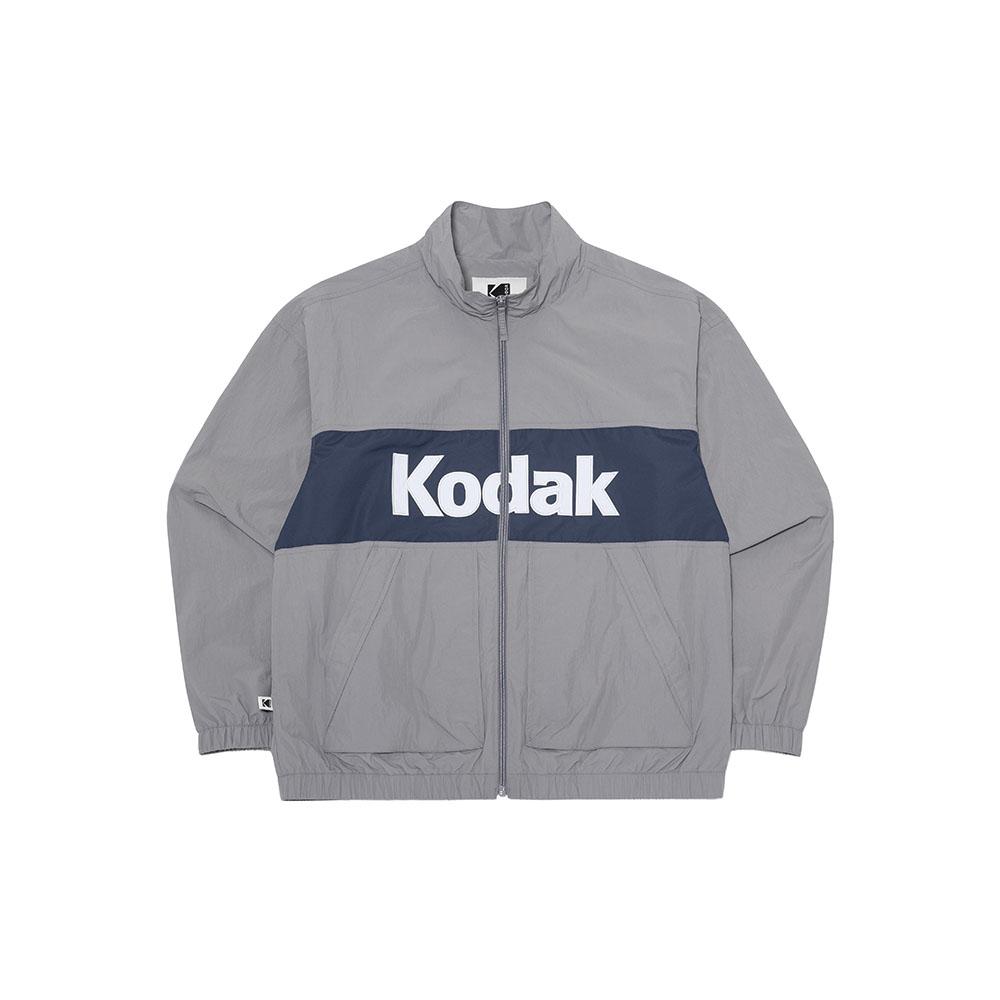 Kodak Colorblock Woven Big Logo Lined Jacket Grey