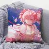 Madoka Kaname Anime Girl Puella Magi Madoka Magica Pillow Covers Home Sofa Cushion Covers and Aecorative Custom