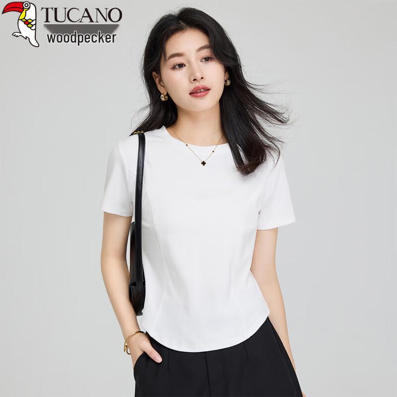 Woodpecker Women's Summer Slim Fit Round Neck T-Shirt