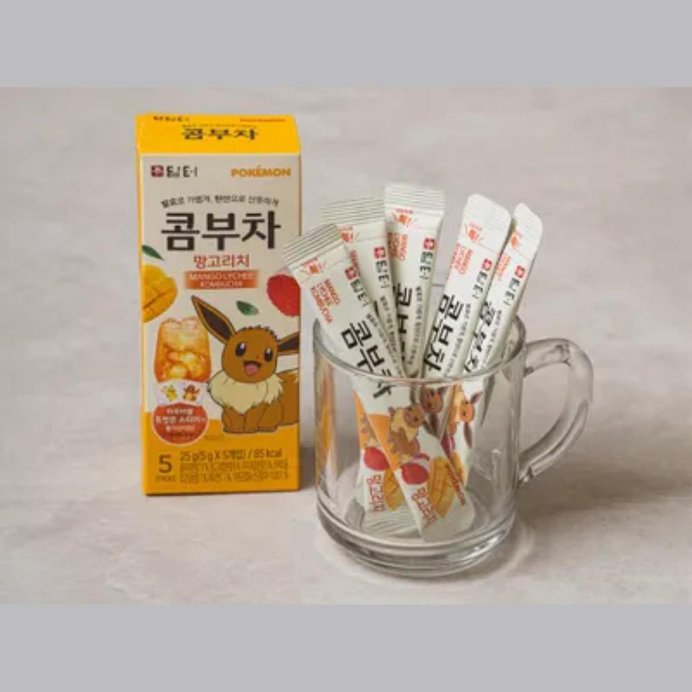 Damteo Pokémon Kombucha (low calori tea) Mango Rich 25g (5g*5-Stick)