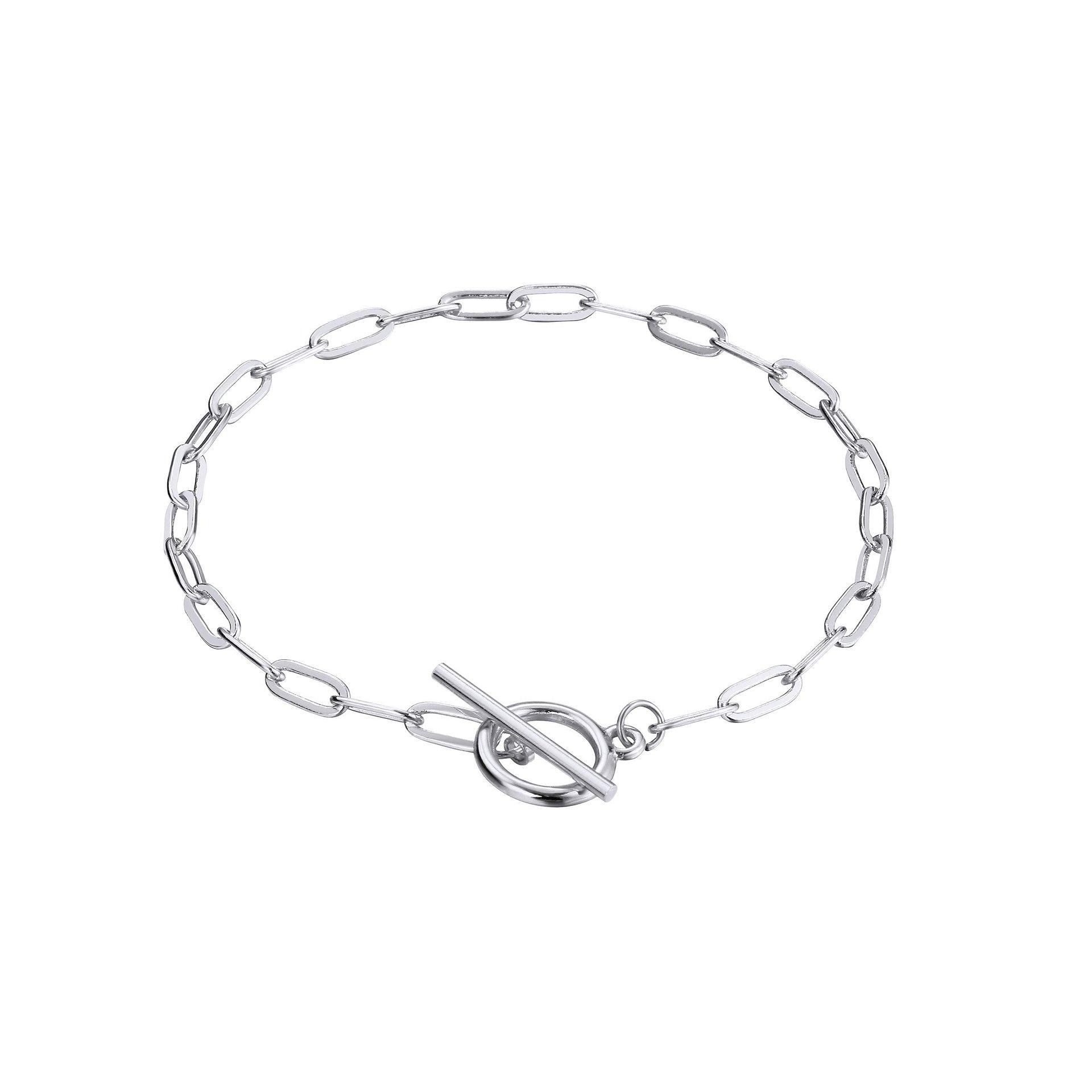 

Европейско-американский браслет-цепочка из нержавеющей стали с застежкой OT