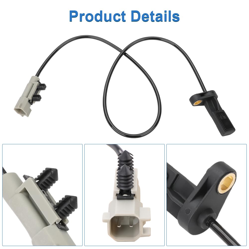 4 Pcs ABS Wheel Speed Sensors Compatible with Jeep Grand Cherokee Commander 2006 2007 2008 2009 2010, Front and Rear abs Sensors, Replacement for