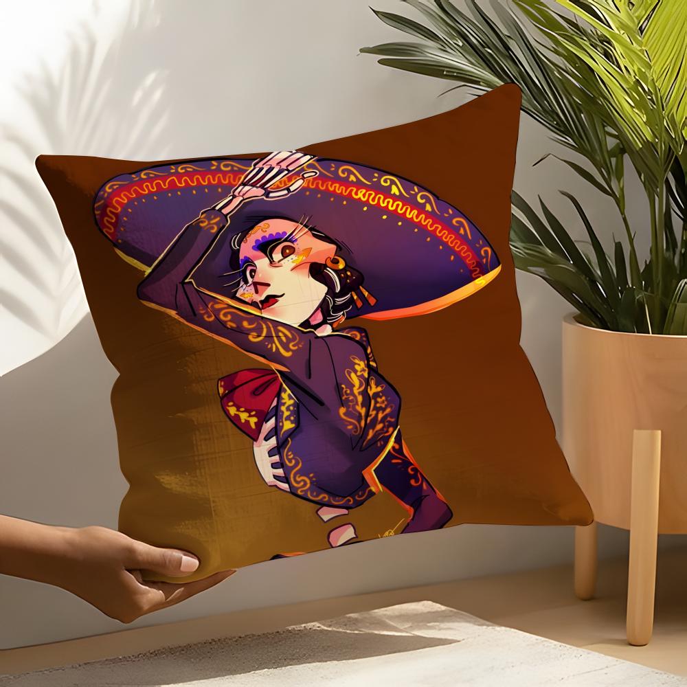 Festival Day of the Dead Art Pillow Case Linen Cushion Covers For Decorative Sofa Home Pillows Case Car Chair Pillows Cases
