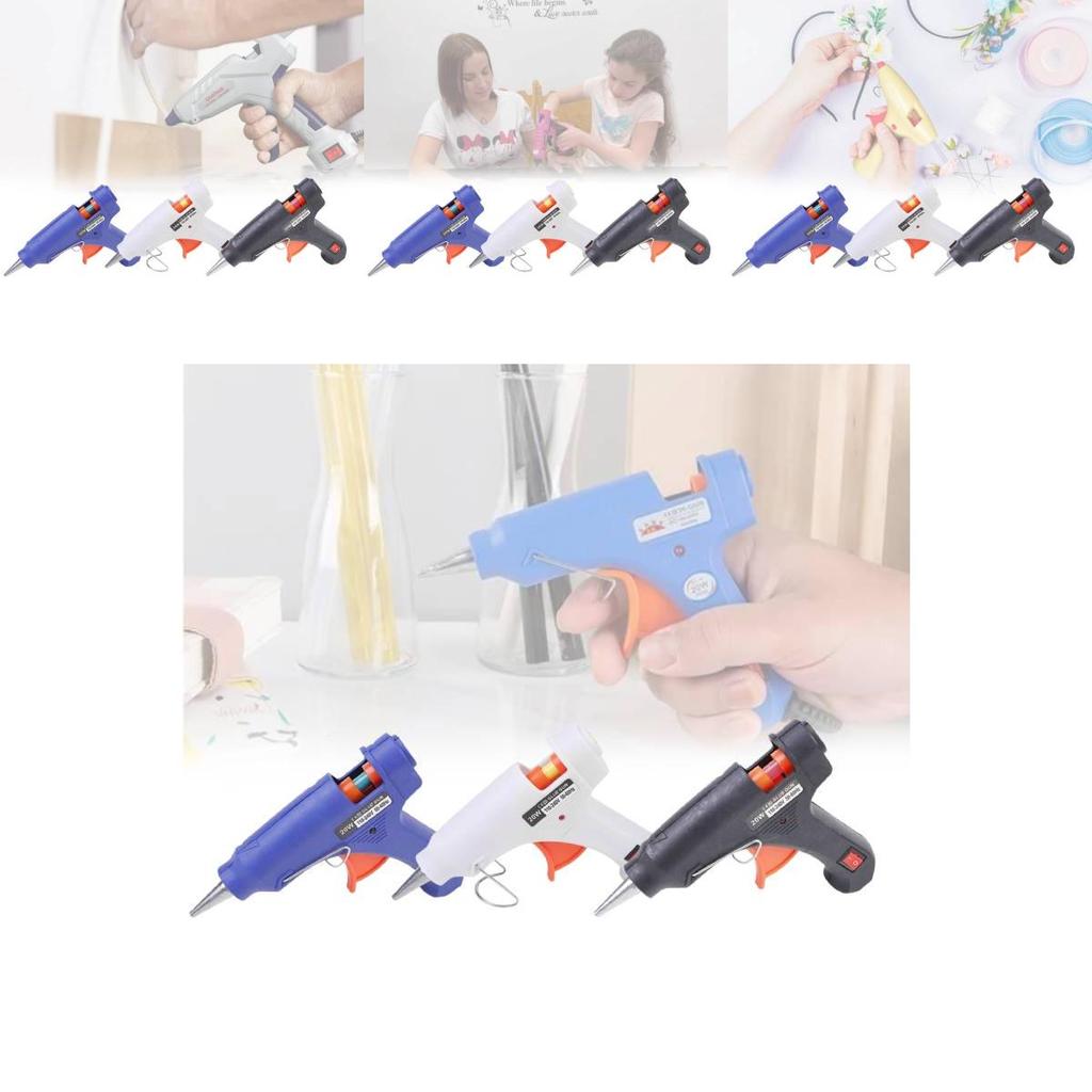 Kompakte und effiziente 20-W-Heißklebepistole mit Schalter und Kontrollleuchte für Bastelarbeiten