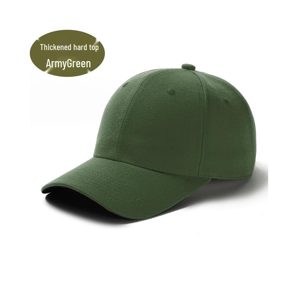 Berretto da Baseball in Lana Verde a Sei Pannelli con Logo Stampato - Cappello da Sole Sportivo Unisex