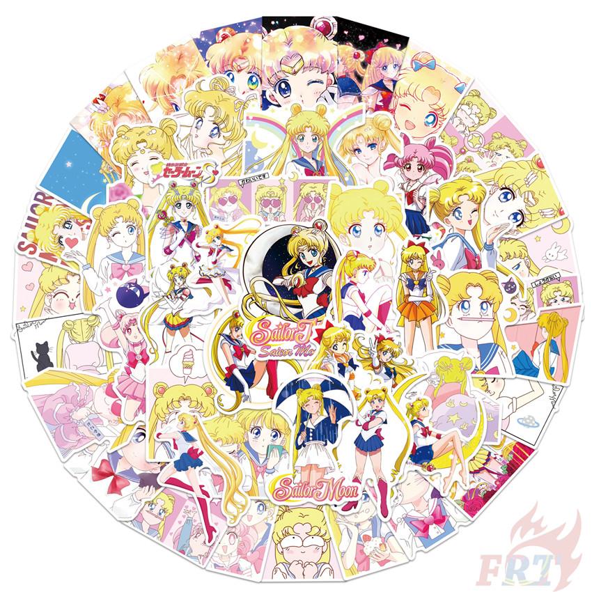 50Pcs/Set Sailor Moon . Funny Stickers DIY Fashion Waterproof Doodle Decals Stickers