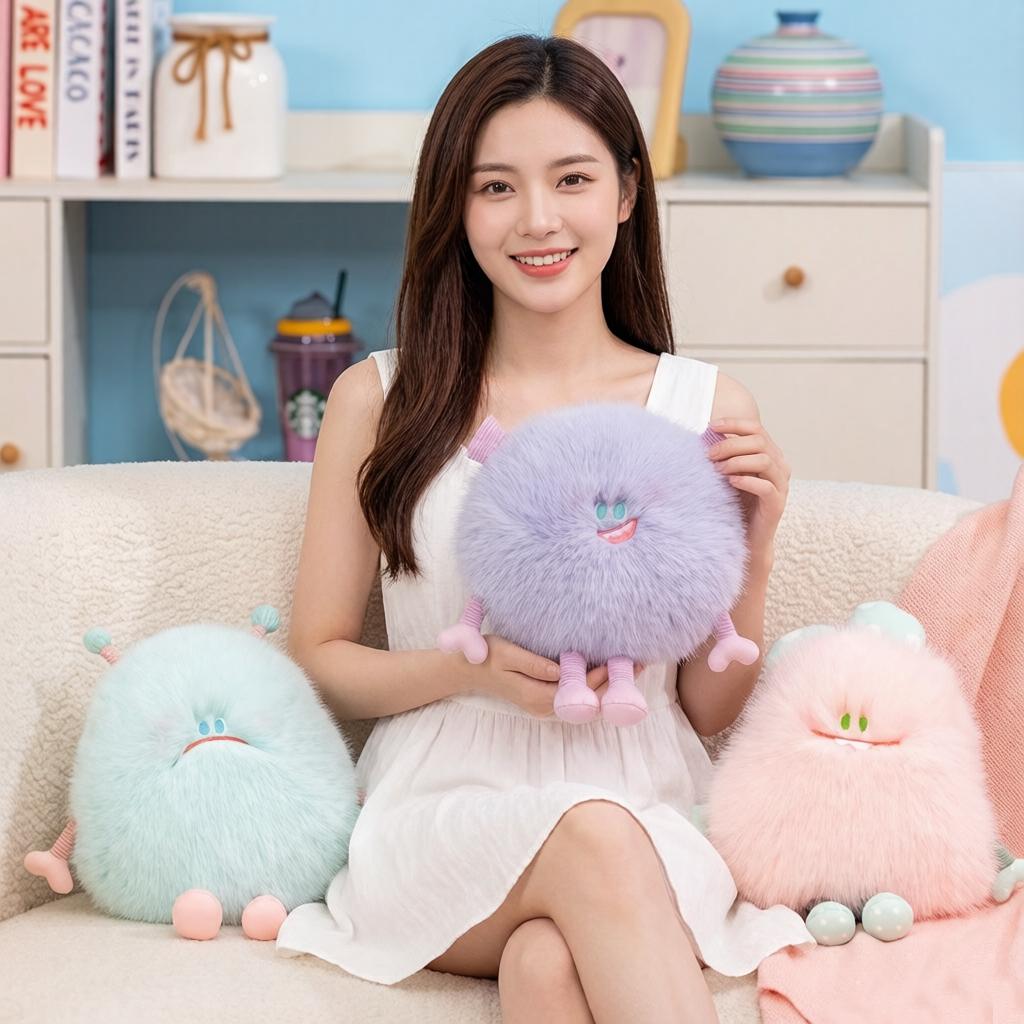 1025cm Flauschiges Monster Puppe Plüschtier Kawaii Humanoider Gruseliger Cartoon Plüschtier Bunte Dekorations Requisite Geschenk