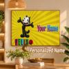 Custom Name Felix the Cat 5D Diamond Painting Personalized Full Drill Diamond Art Kit Gift