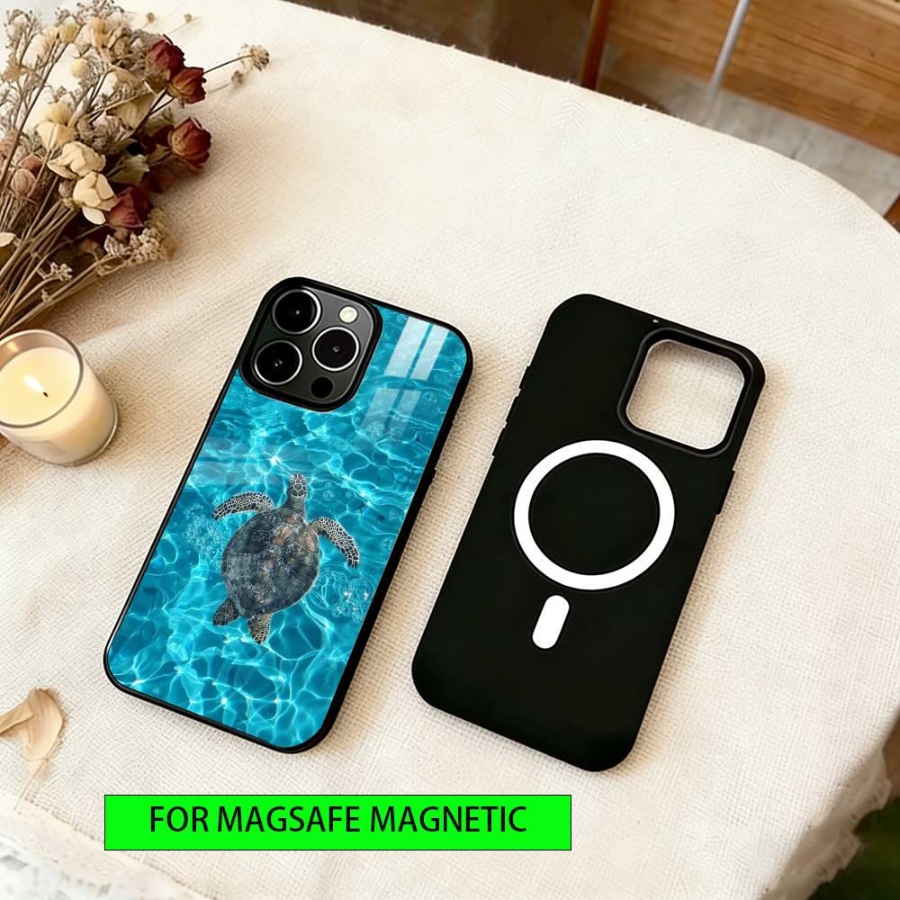 Sea animals  Phone Case For iPhone17,16,15,14,13,12,11 Plus,Pro Magnetic For Magsafe Wireless Charging