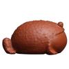 Porzellan 9CM Glücksfrosch Statue Teehaustier Zen Grobkeramik Handgefertigt Chinesisches Tier Niedliche Skulptur Heimdeko