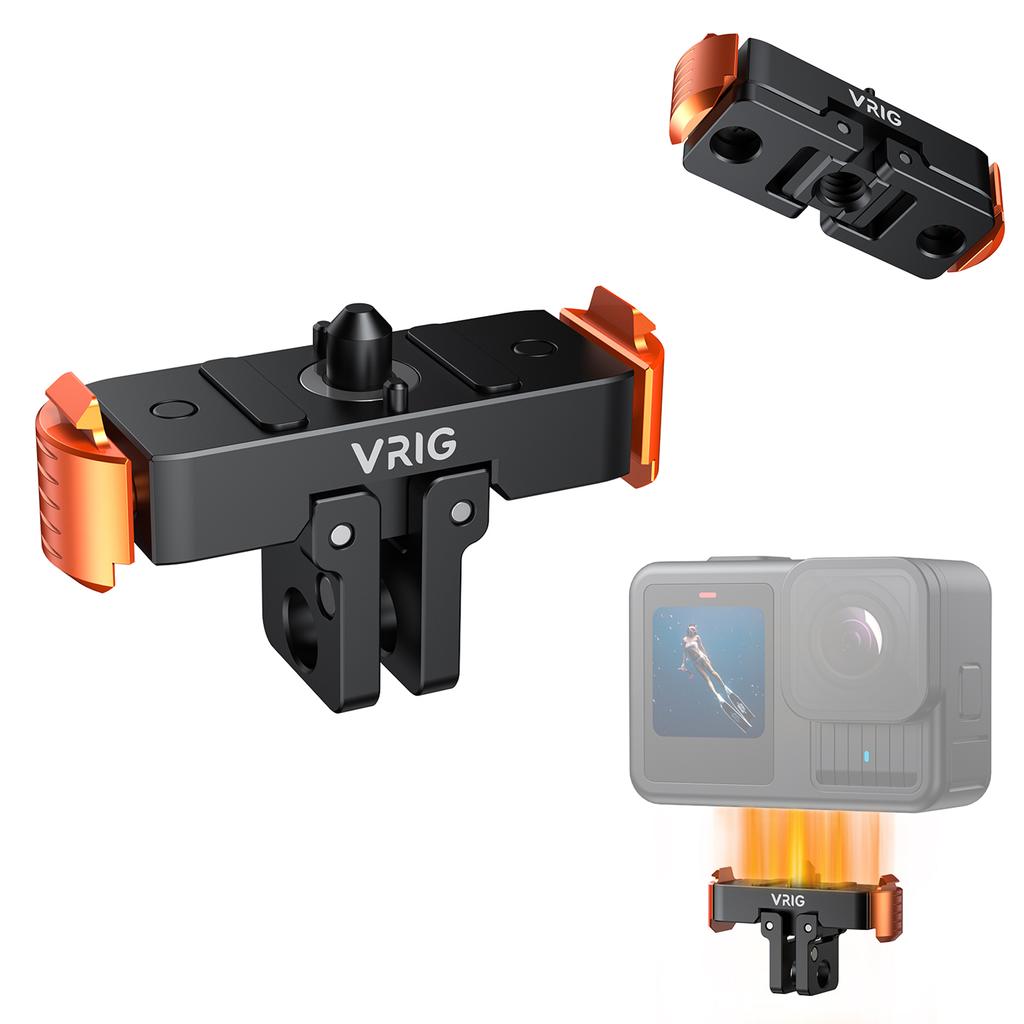 Sports Camera Magnetic Quick Release Mount Magnetic Adapter Mount Aluminum Alloy Magnetic Quick