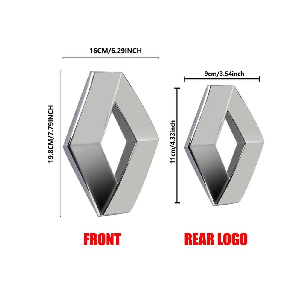 Hub Caps For Renault Talisman Clio 4 Megane 2 3 Fluence Kangoo Captur Scenic 2 3D Car Front Emblem Rear Trunk Badge Sticker Acce