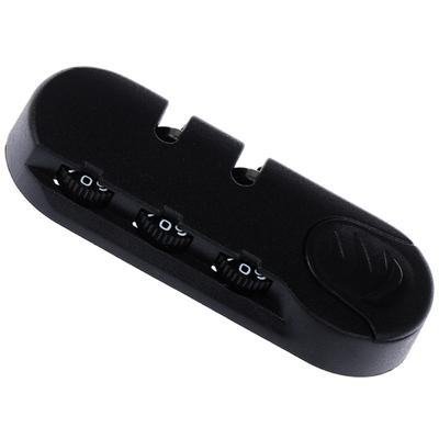 Portable Black Security Lock with Easy Set 3 Digit Code Luggage Repairing Lock ABS Texture for All Types of Bags