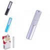 Silver Metal Shell Recharge Usb Lighter Electronic Mini Cigarette Arc Windproof