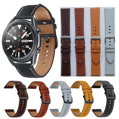 Δερμάτινο λουράκι 22mm για Samsung Galaxy Watch3 45mm/Galaxy Watch 46mm Smart Watch Band For Huami Amazfit GTR 2 2e/GTR 47mm