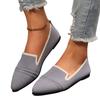 2025 foreign trade spring and summer new women's pointed head flat bottom large size fly weaving shallow mouth one pedal casual women's shoes