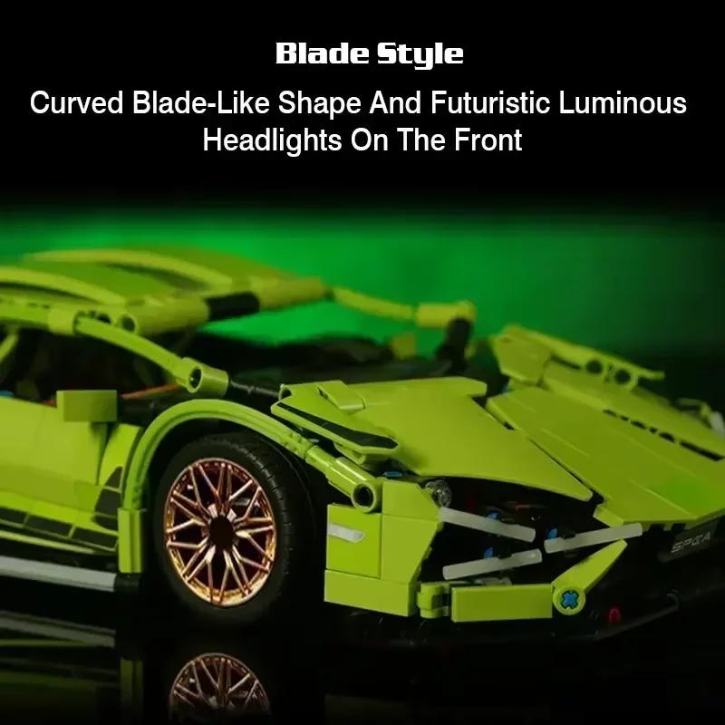 Technical 1:14 1280PCS/1314PCS Building Blocks Race Car Static Model Or Remote Control RC Cars Motor Kits Version Optionals Toys