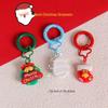 Cartoon Christmas Keychain: Cute Tree, Santa, and Snowman Accessories for Kids' Schoolbag Decoration
