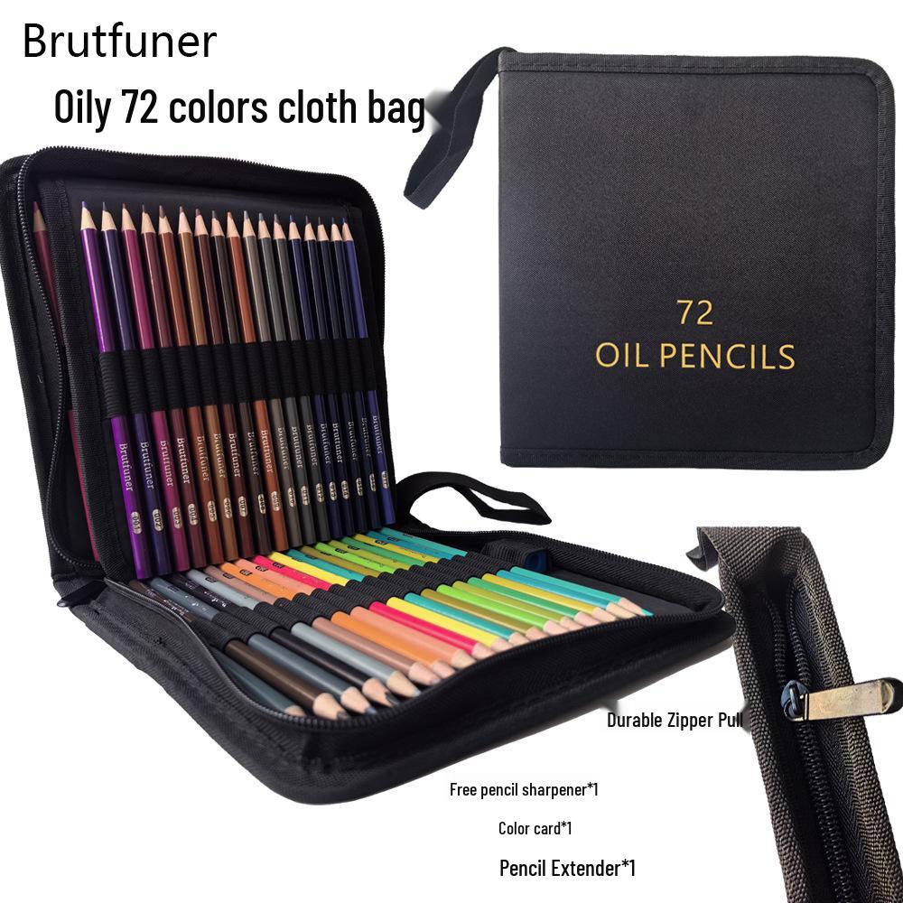 OBOS Professional Oil-Based, Water-Soluble Colored Pencils, 72 Colors for Hand-Drawn Painting and Sketching