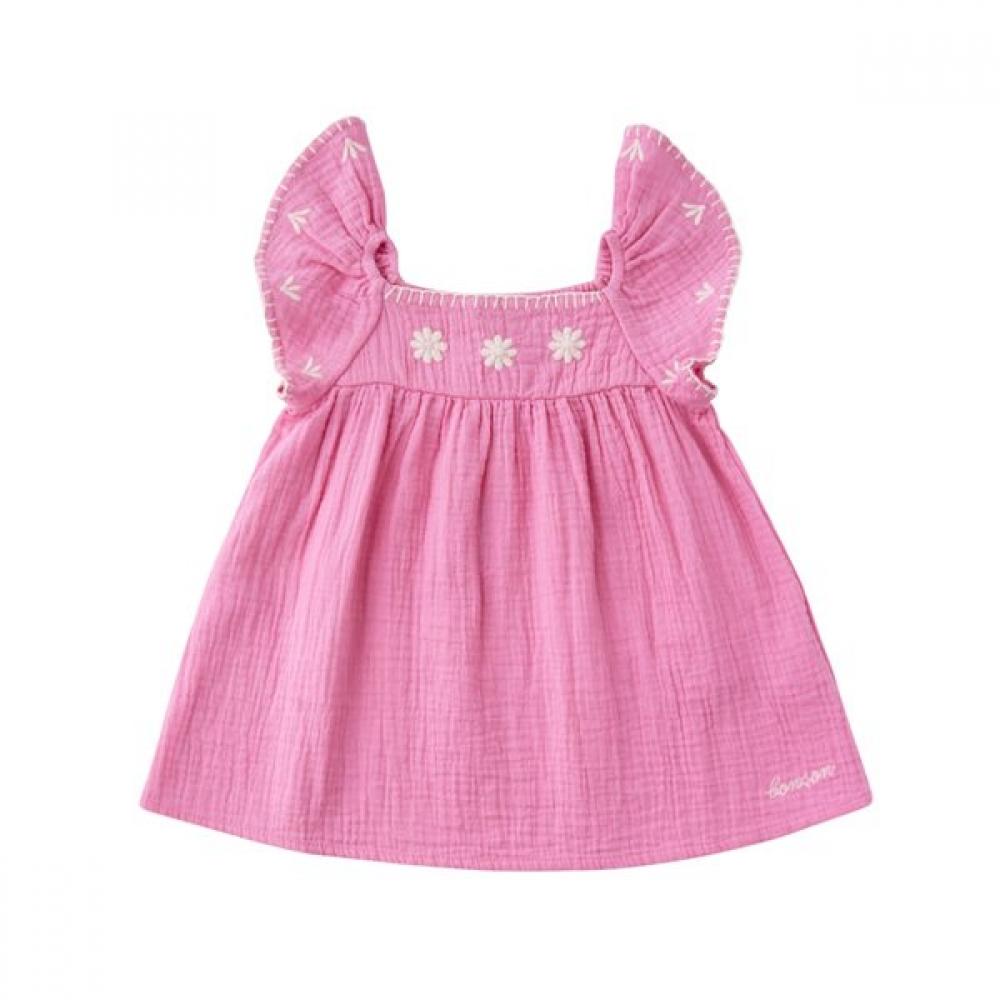 Bonton Baby Pk Fiesta Dress 7617t M00 02 PK/12M
