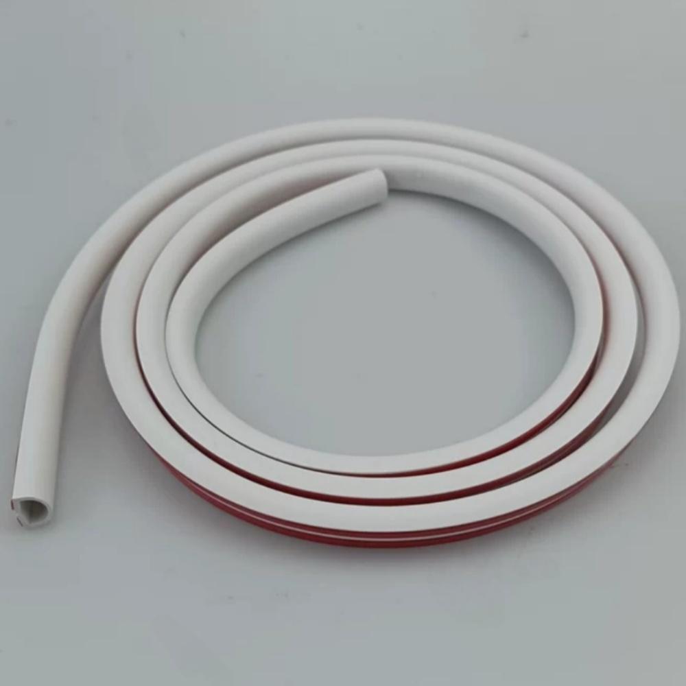 1roll 2mX1.5cm Self Adhesive Curved Groove Floor Wire Cover Invisible Anti Extrusion Extension Wire Groove Protector